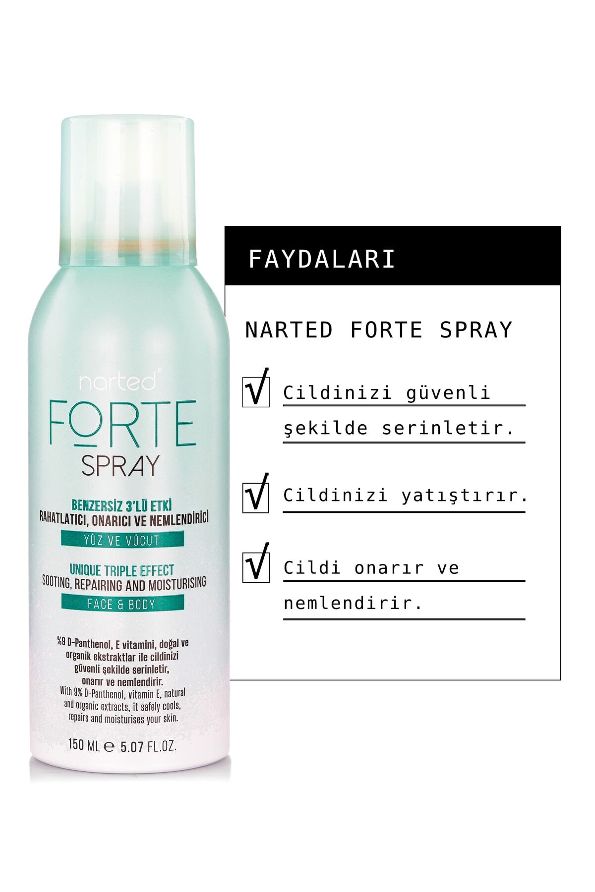 Forte Spray Rahatlatıcı Onarıcı Ve Nemlendirici Güneş Sonrası Spray 150ml — Forte 1 — تصویر 4 از 5
