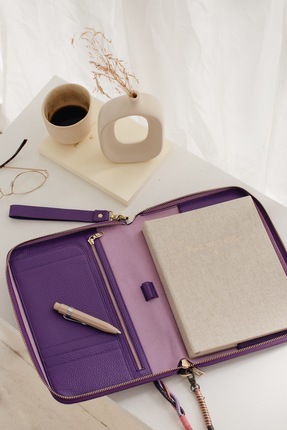 JoZip Illusion Mor Deri A5 Tarihsiz Ajandalı Kişisel Planlayıcı