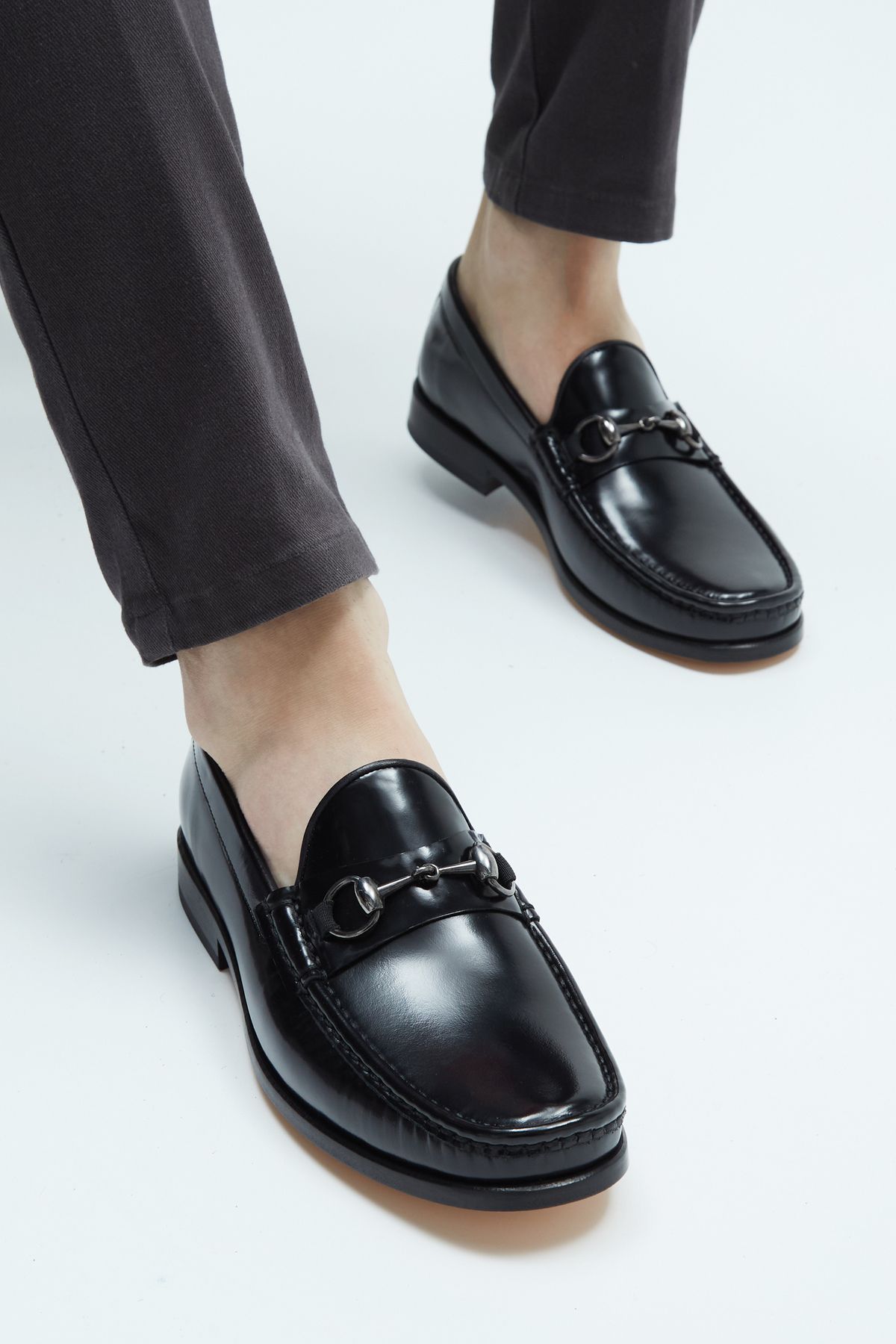کفش های کلاسیک مردانه اصلی چرم MOKASEN & LOAFER 214 035904 ERK AYK Y23 Tamer Tanca