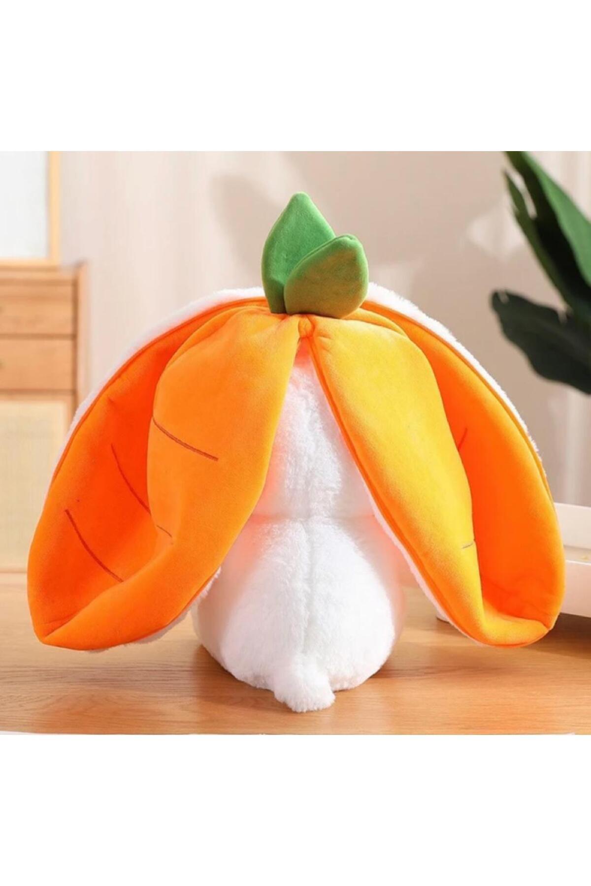 Canestar Sevgiliye Özel Hediye Havuç Tavşan Özel Tasarım- Fermuarlı Yapısıyla Hem Havuç Hem De Tavşan fotoğrafı 2 (önizleme)