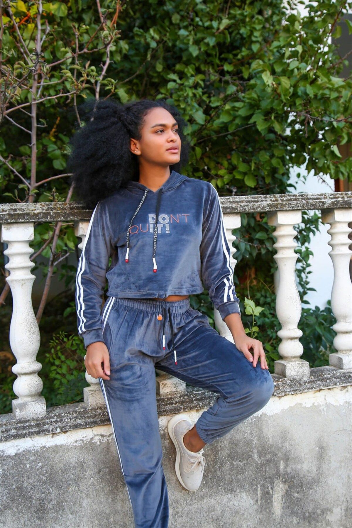Adidas tracksuit womens hot sale velvet