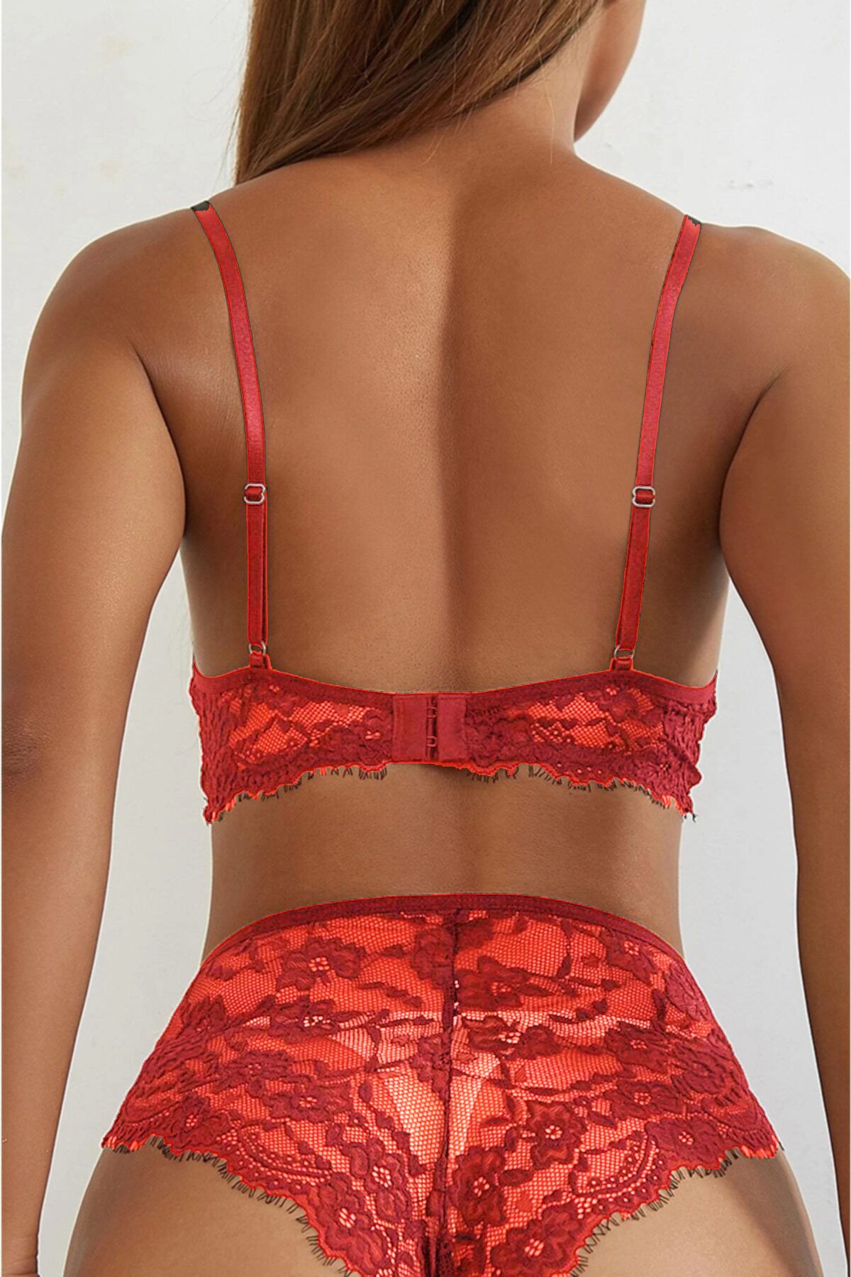 Fancy&Dancy-Women's Red Stylish Lingerie Set 3