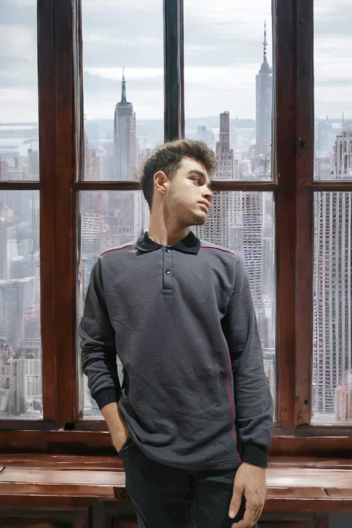 Aka Sweatshirt Gray Regular fit Trendyol