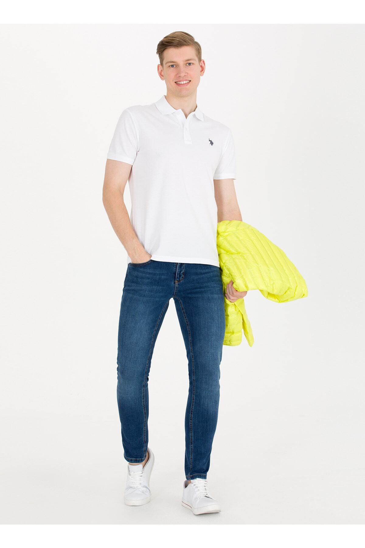 تیشرت مردانه آبی سرمه ای یو اس پولوU.S. Polo Assn. | 5002996051 اورجینال - تصویر 4