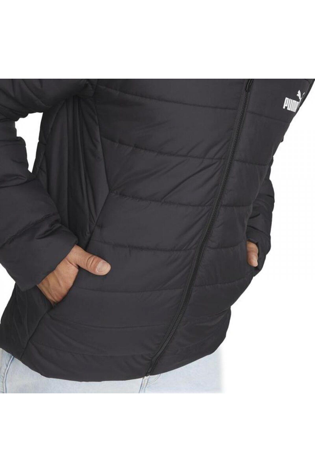 Puma-848938   01 Jachetă căptușită cu glugă ESS Palton negru puf 4