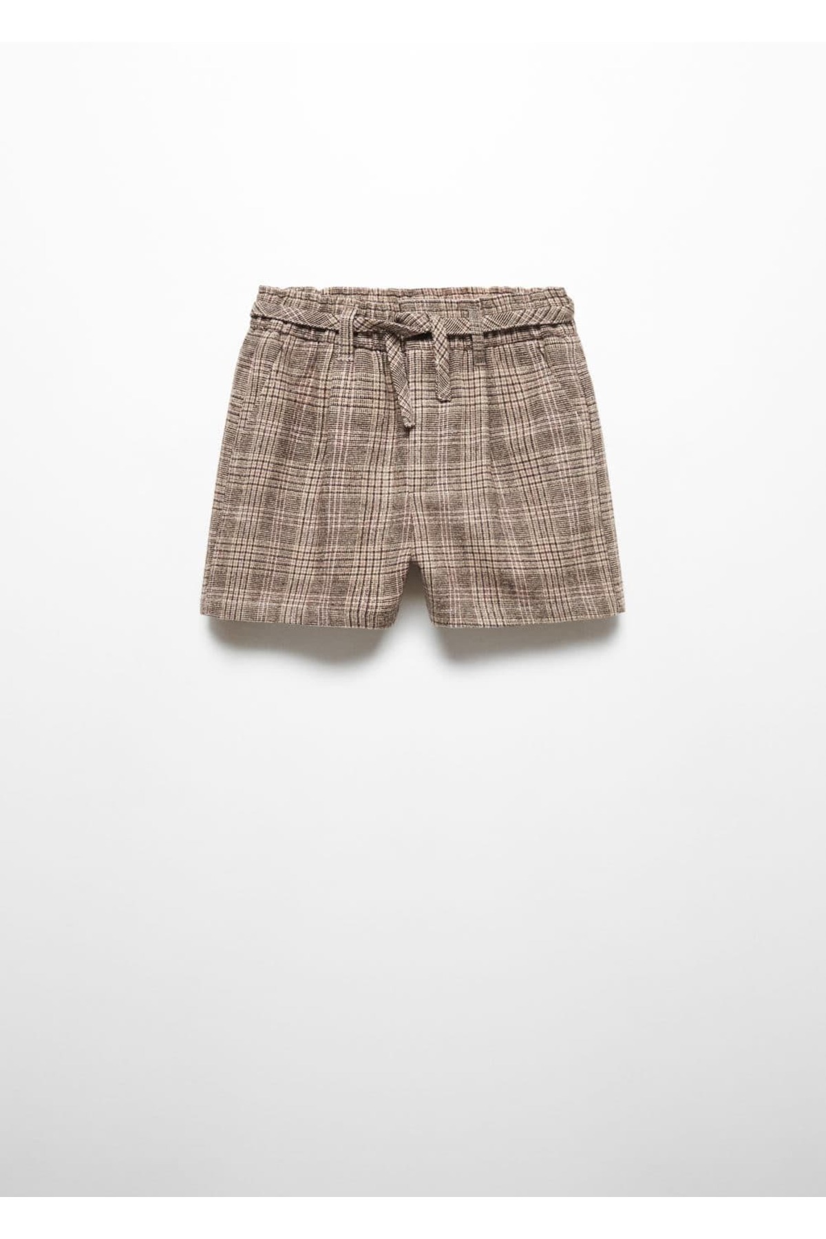 لباس مجلسی دخترانه قهوه ای منگوMANGO Kids | 57077119 اورجینال - تصویر 2