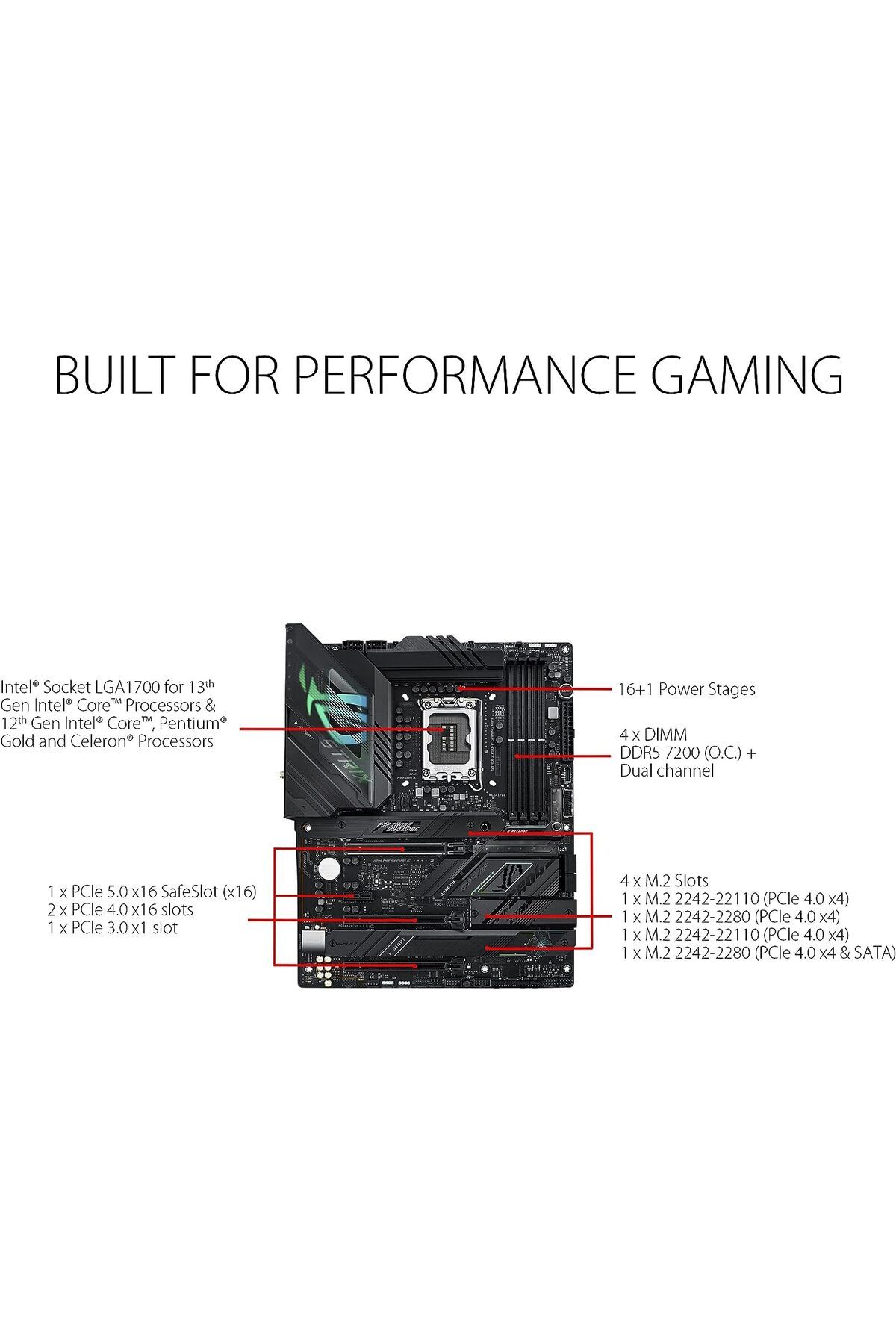 As-Asus ROG Strix Z790-F - Intel Z790 Gaming WiFi Motherboard, DDR5 7200 Memory, ATX Design (ROG Strix Z790-F) 2