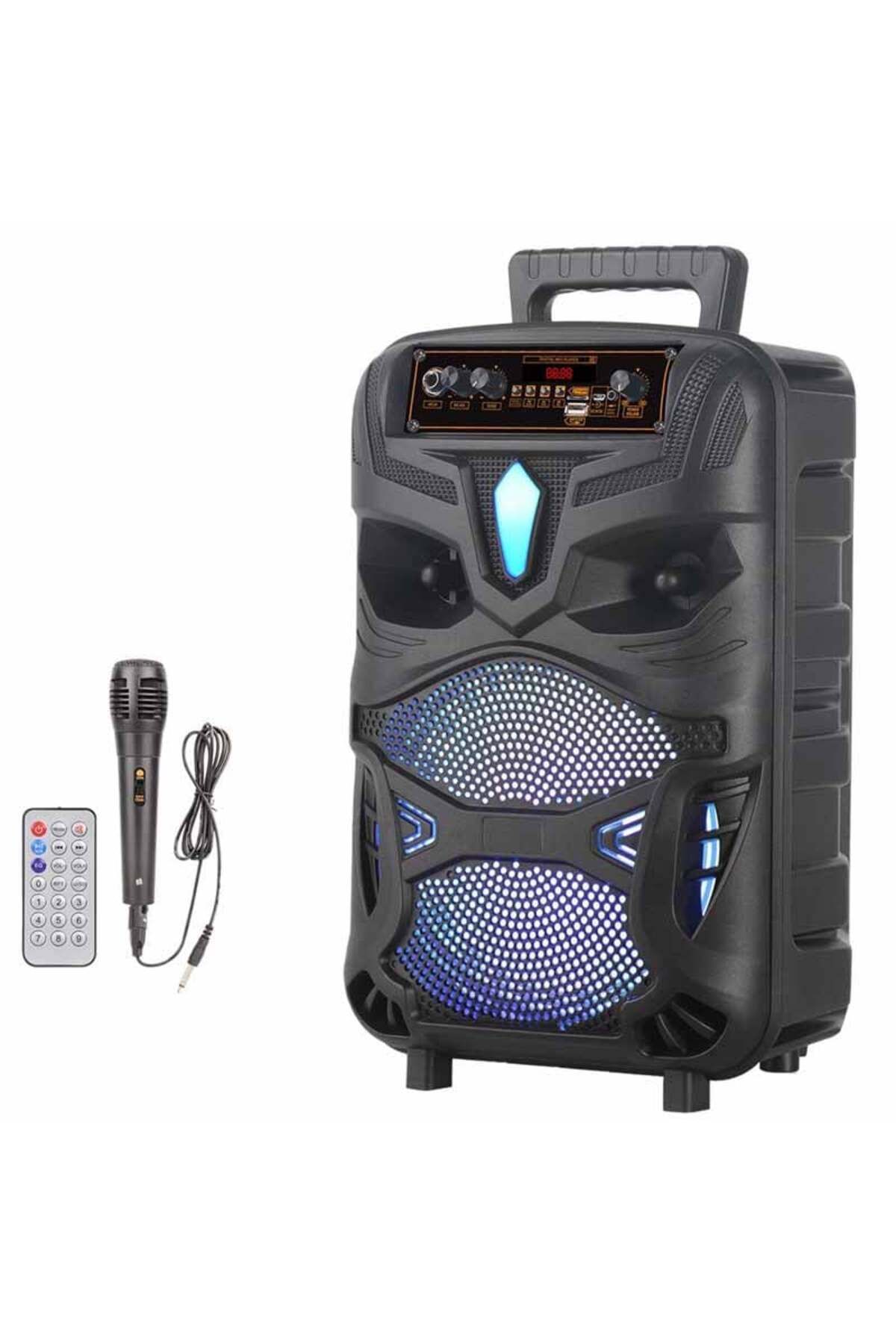 LED IŞIKLI BLUETOOTH HOPARLÖR MİKROFONLU KABLOSUZ ŞARJLI TAŞINABİLİR SPEAKER #2