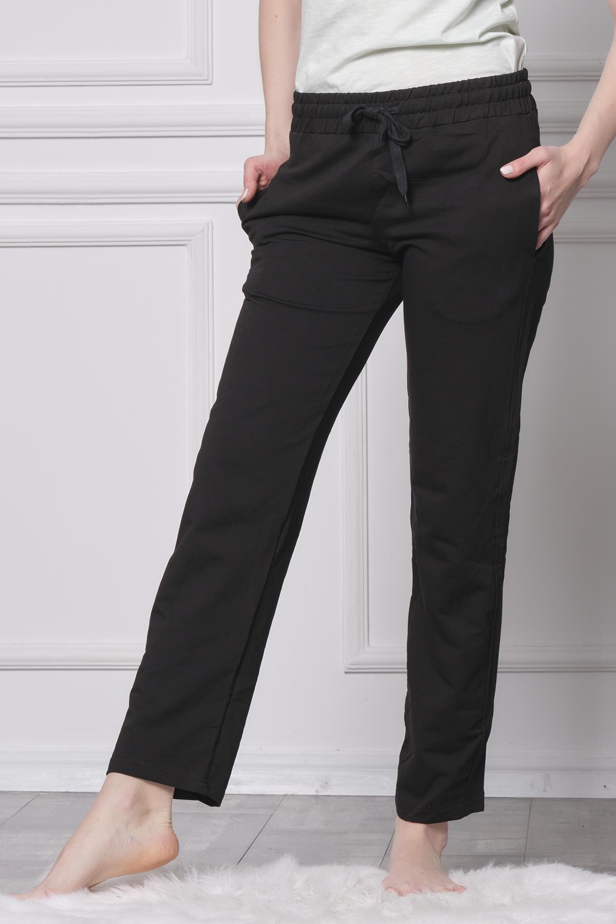 Qmax-Women's Casual Sweatpants - Regular Fit, Elastic Waist and Lace-Up 4