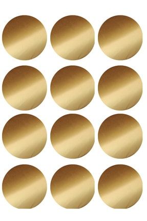 Altın Renkli Yuvarlak Sticker (2,5X2,5 CM) TELLSTC5
