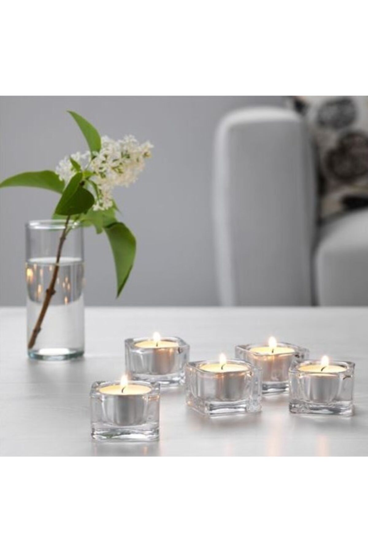 Glass tealight hot sale candle holders