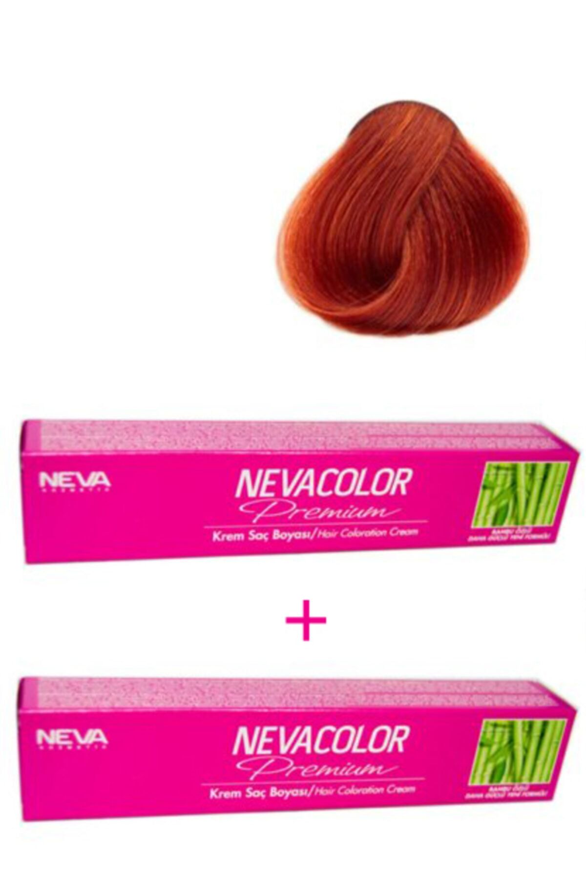 Neva Color 2 Adet Nevacolor 50g Tüp Boya 7.44 Yoğun Bakır