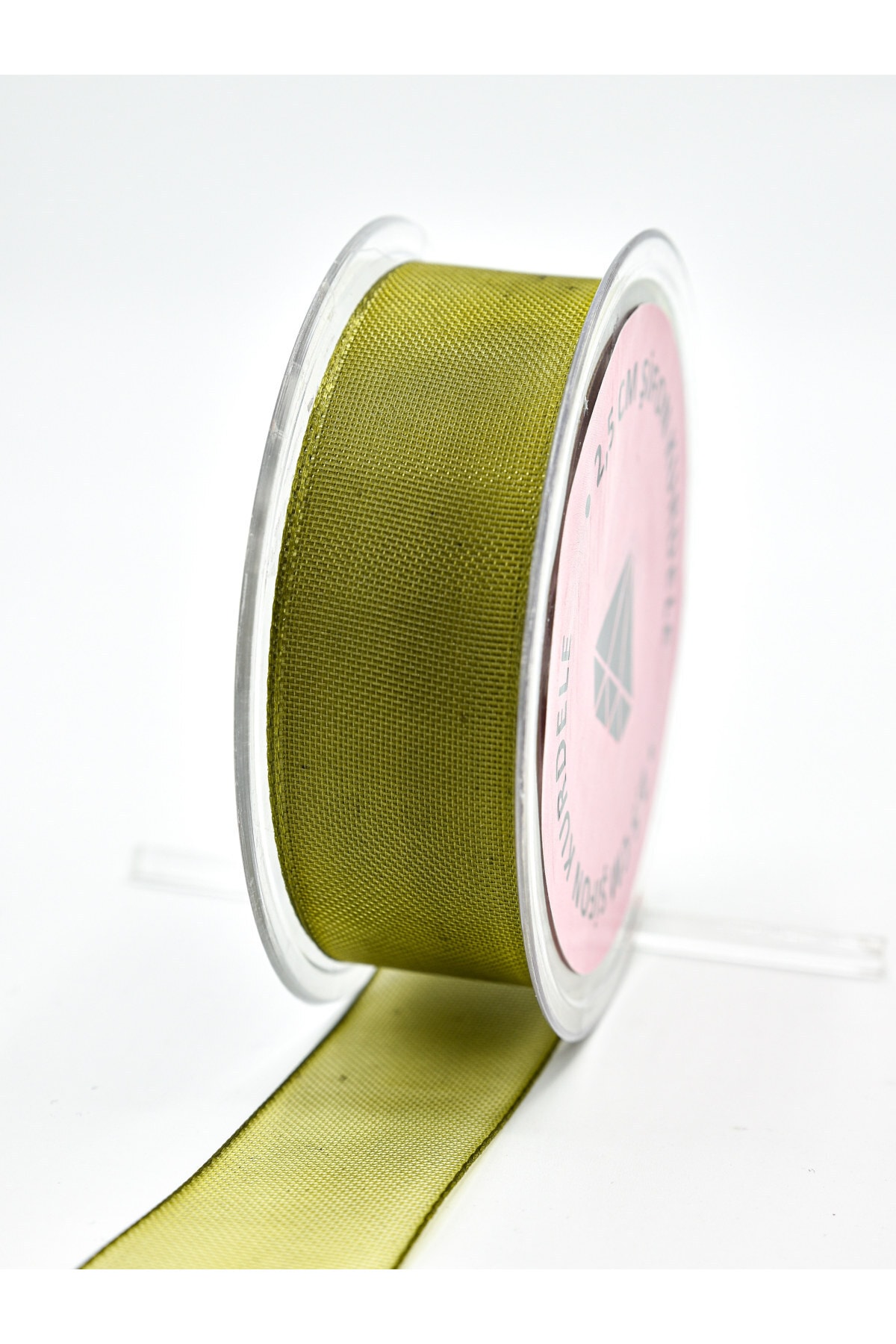 Khaki Green Chiffon Ribbon 2.5cm-20m