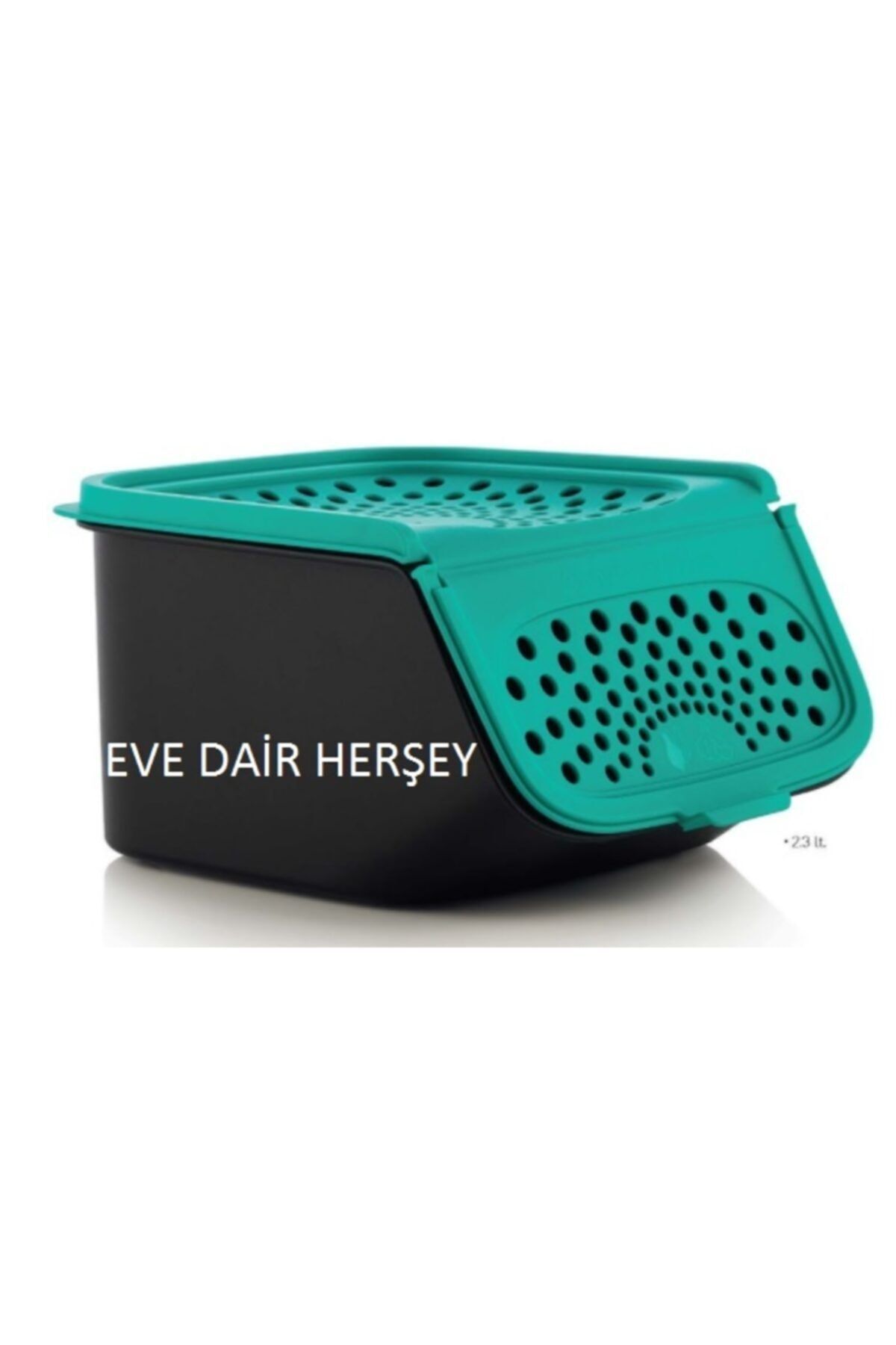 Tupperware-Turquoise Garlic Storage Container 2.3 lt 2