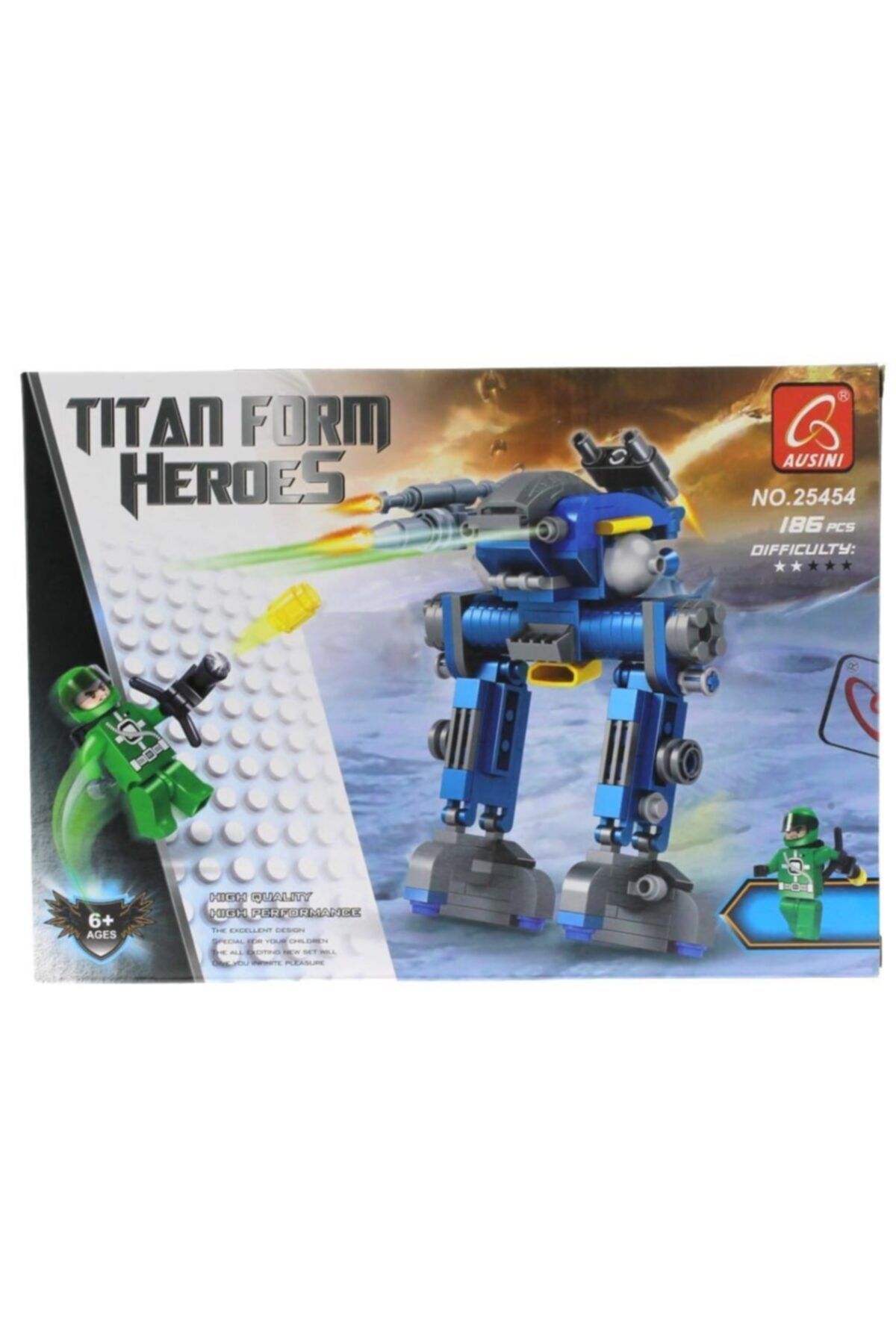 Costruzioni Ausini Titan Form Heroes transformer robot compatibili Lego 180 pezz Costruzioni Ausini Titan Form Heroes transformer robot compatibili Lego 180 pezz
