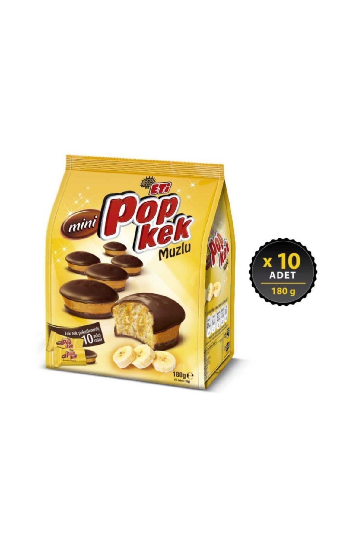 Eti Popkek Mini Muzlu Kek 180 g x 10 Adet