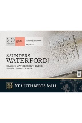 Saunders Waterford Suluboya Defteri Blok Sıcak Baskı - Düz Doku 300 Gr. 31x41 Cm. 20 Yaprak 45930001011E-HB