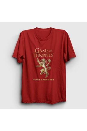 Unisex Kırmızı Lannister Game Of Thrones T-shirt 192447tt
