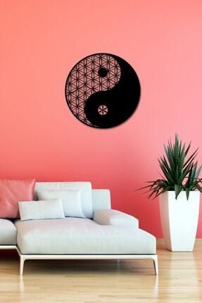 Modern Dekoratif Yin Yang Ahşap Duvar Tablosu VR10028