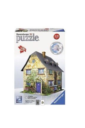 3 Boyutlu Plastik Puzzle Kır Evi-125852 U230203