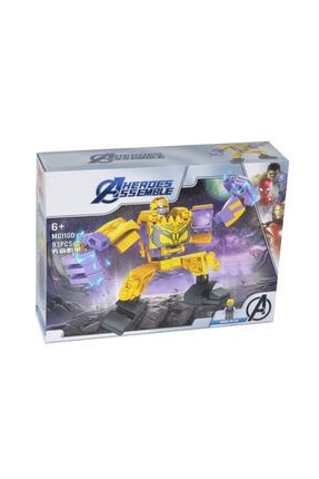 Oyuncak Lego Seti Avengers Yenilmezler Thanos Yapılandırma Blok Oyuncağı 93 Parça ES110D