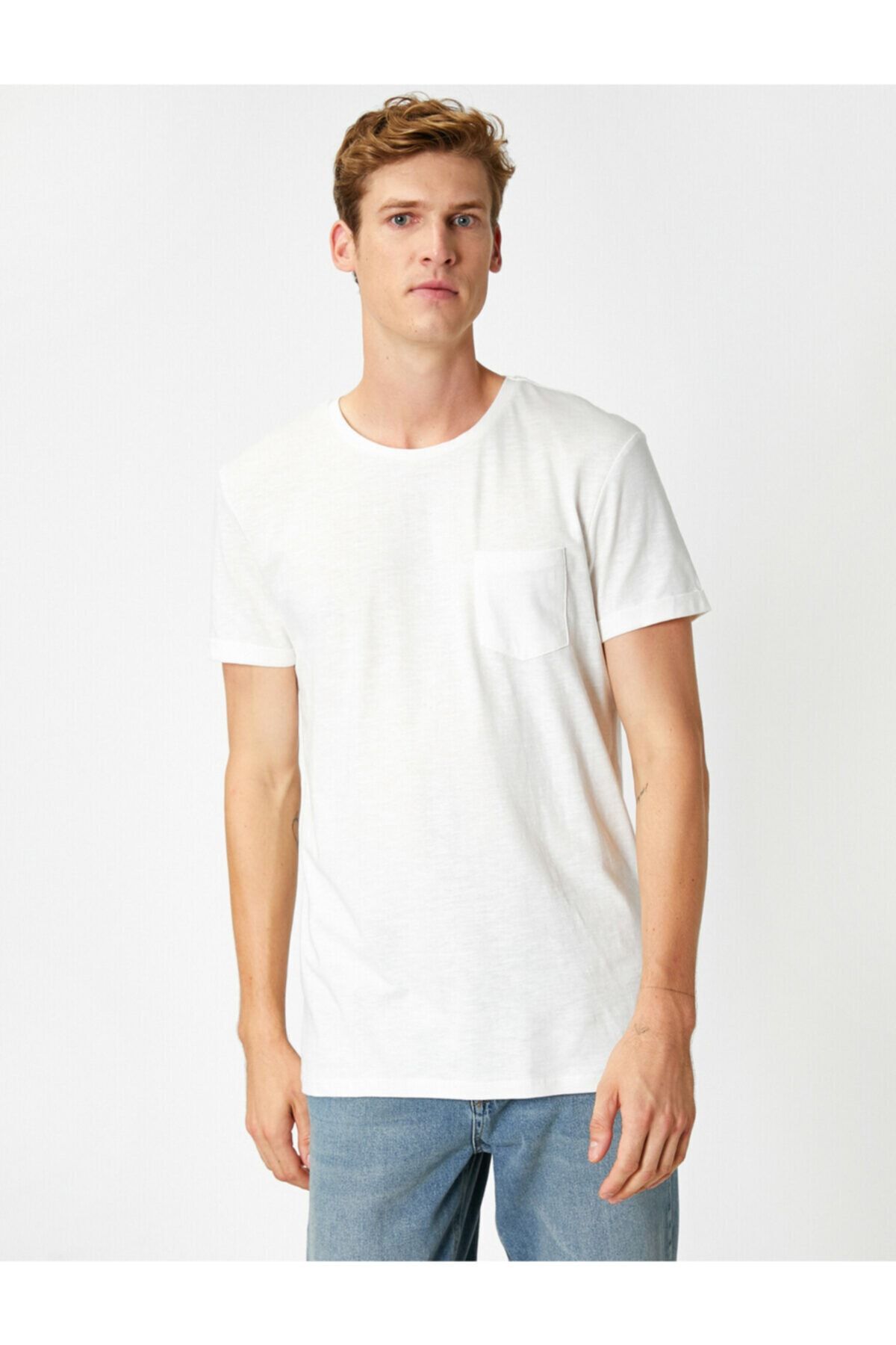 Koton T-Shirt Weiß Regular Fit Fast ausverkauft GU8231