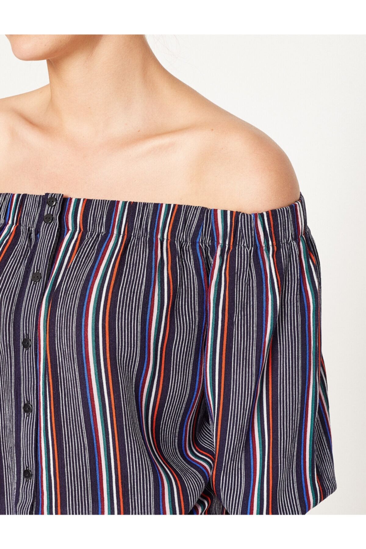 Koton Bluse Mehrfarbig Regular Fit Fast ausverkauft