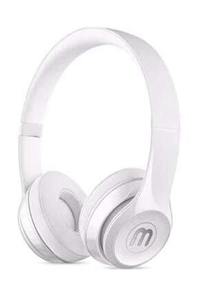 J-03 Portatif Katlanabilir Mikrofonlu Kulak Üstü Kulaklık Çocuk Genç Beyaz Sporcu Kablolu BLPLJ03KUKP