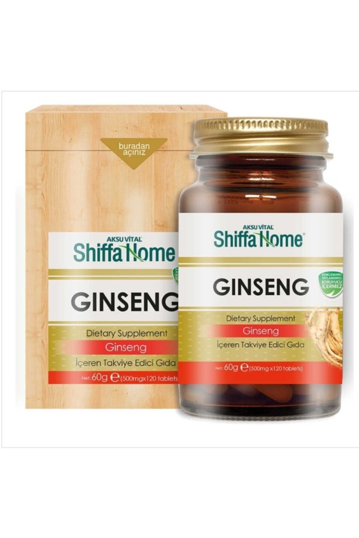 aksu vital ginseng 500 mg 120 tablet