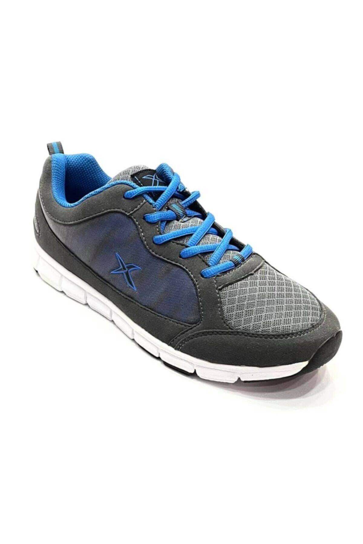 Kinetix-Gray White Walking Running Tennis Fitness Shoes 3