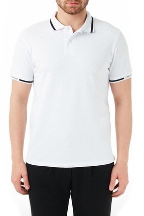 Erkek Beyaz Pamuklu Düğmeli Polo T Shirt Polo 3k1fa4 1jptz 0176 3K1FA4 1JPTZ 0176