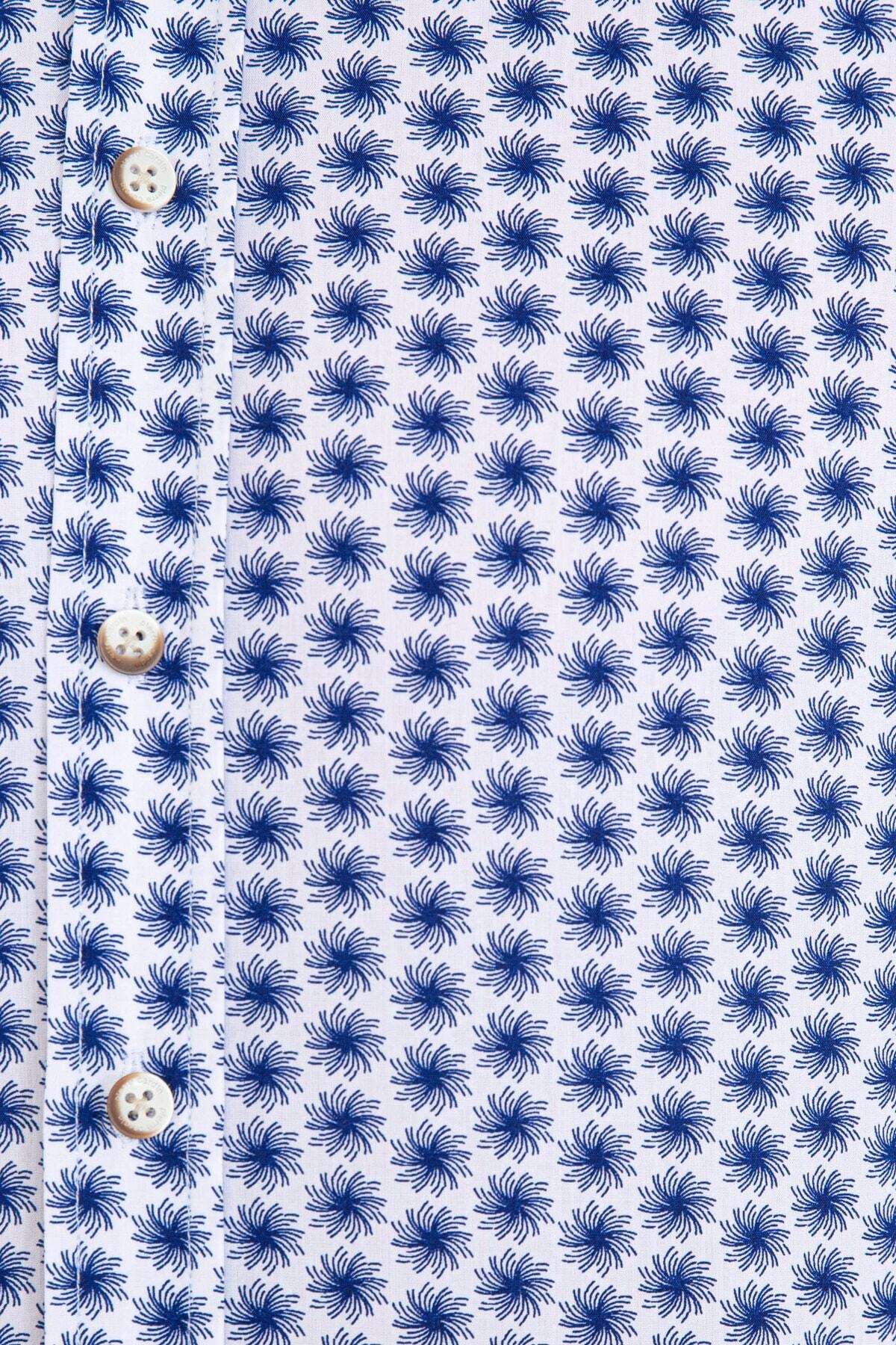 پیراهن مردانه آبی سرمه ای پیرکاردین | G021SZ004.000.1206898 اورجینال - تصویر 5