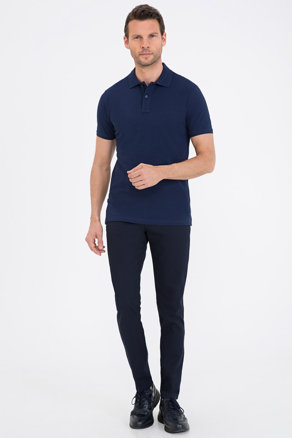 تیشرت یقه پلو مردانه راسته آستین کوتاه | پیر کاردین Pierre Cardin G021GL011.000.1201031 - تصویر 4