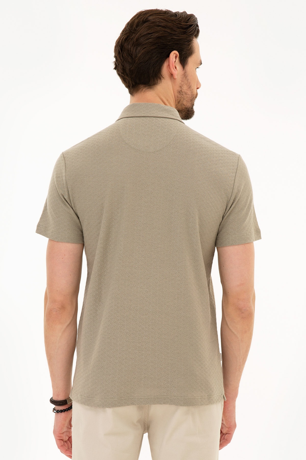 تیشرت مردانه خاکستری پیرکاردین | G021SZ011.000.978004.VR080 اورجینال - تصویر 2