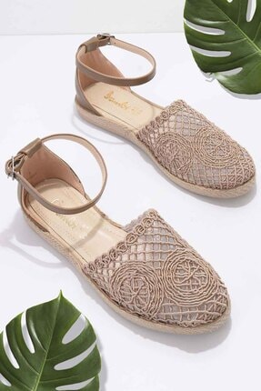 bambi bej kadin espadril k01823170116 fiyati yorumlari trendyol