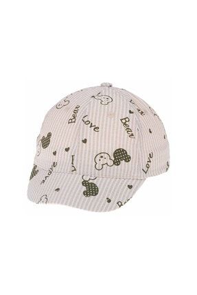 Kitti 1010-09 Erkek Çocuk Yazlık Şapka 0-18 Ay MNKKDS-0948