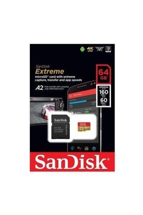 Extreme 64gb 160mb s Microsdxc Hafıza Kart SANDISK SDSQXA2-064G-GN6M 1