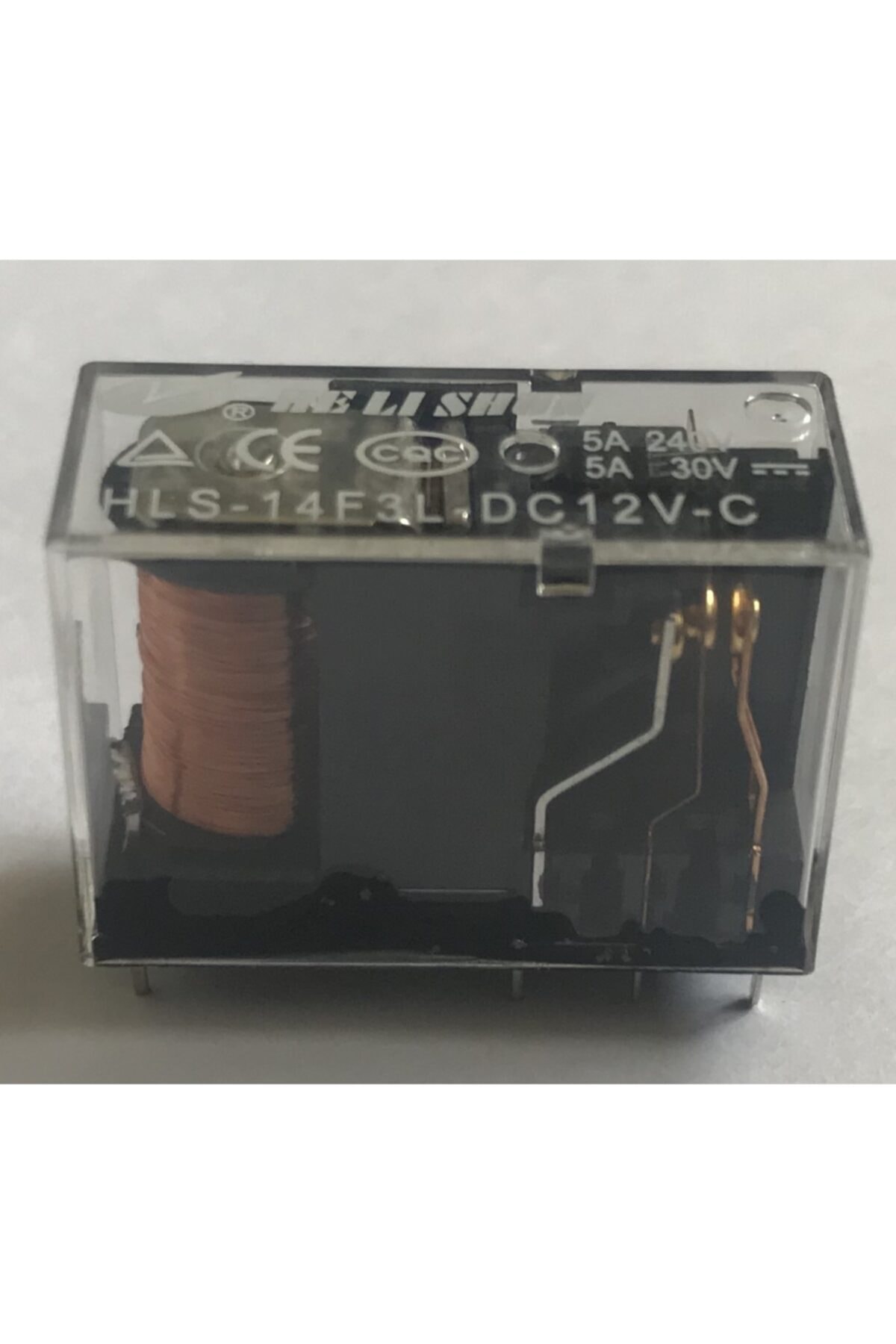 12volt 5amp Transparent Dual Contact Relay 8 Pin