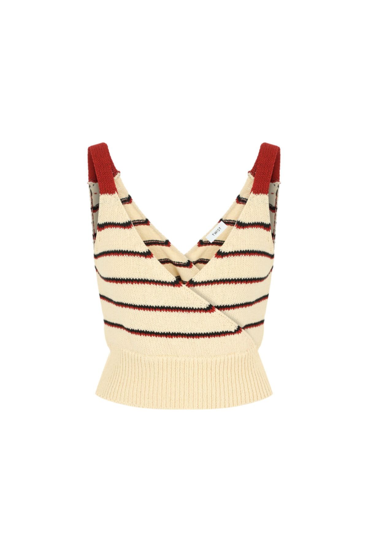 Twist-Striped Crop Knitwear 4