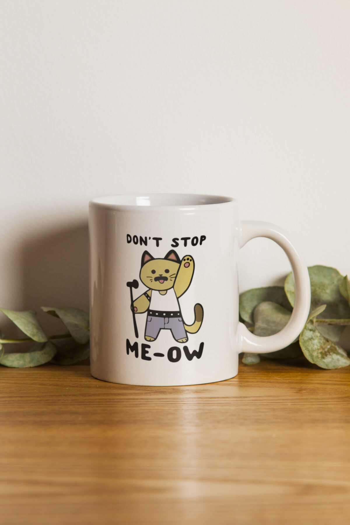 Ikra Media - Don't Stop Me-ow Cat Design Mug Machine Washable