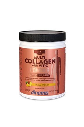Toz Ananas Aromalı Dinamis Multi Collagen With Vit C 315 Gr 101