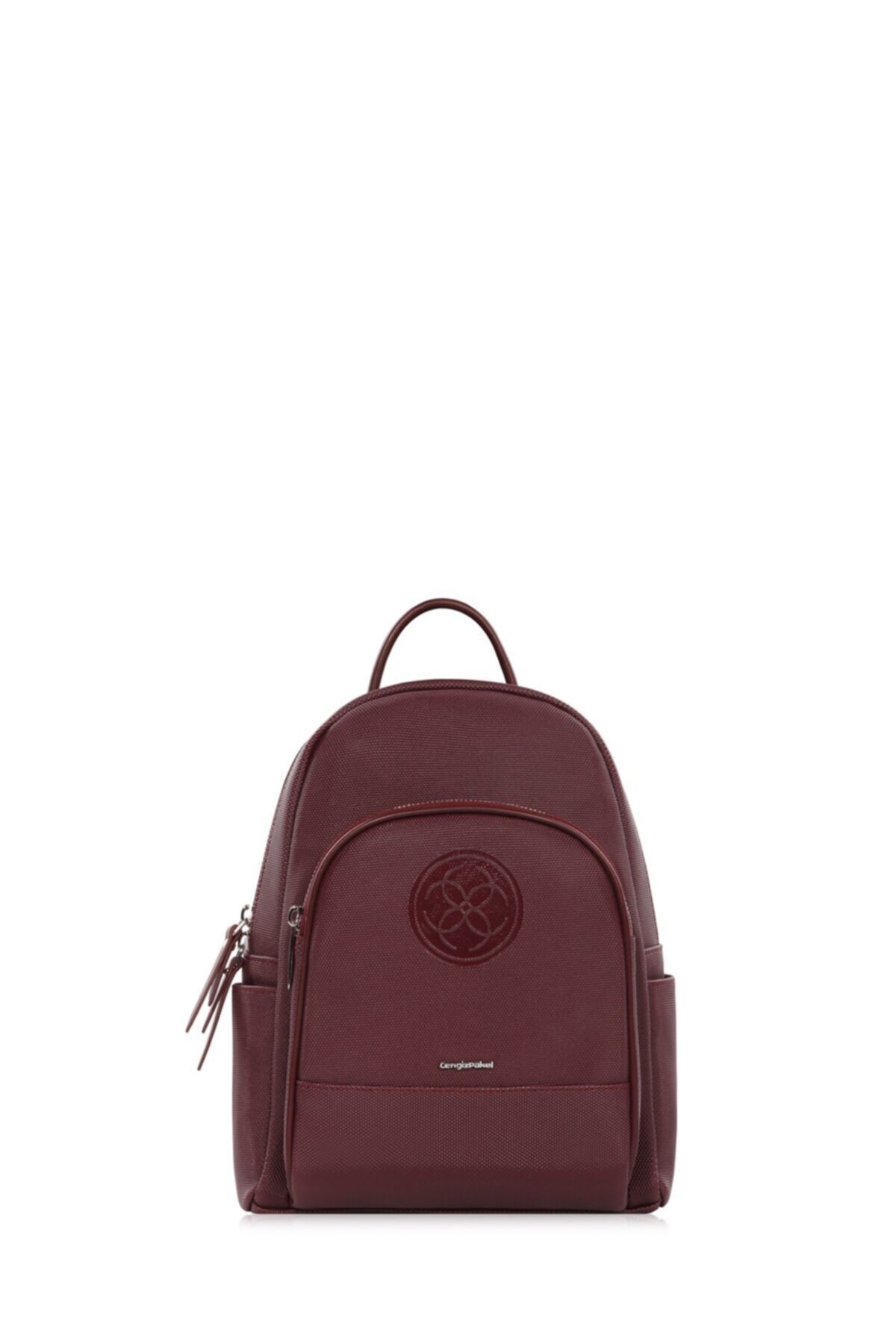 CENGİZ PAKEL-Women's Backpack 7251L-Burgundy 4