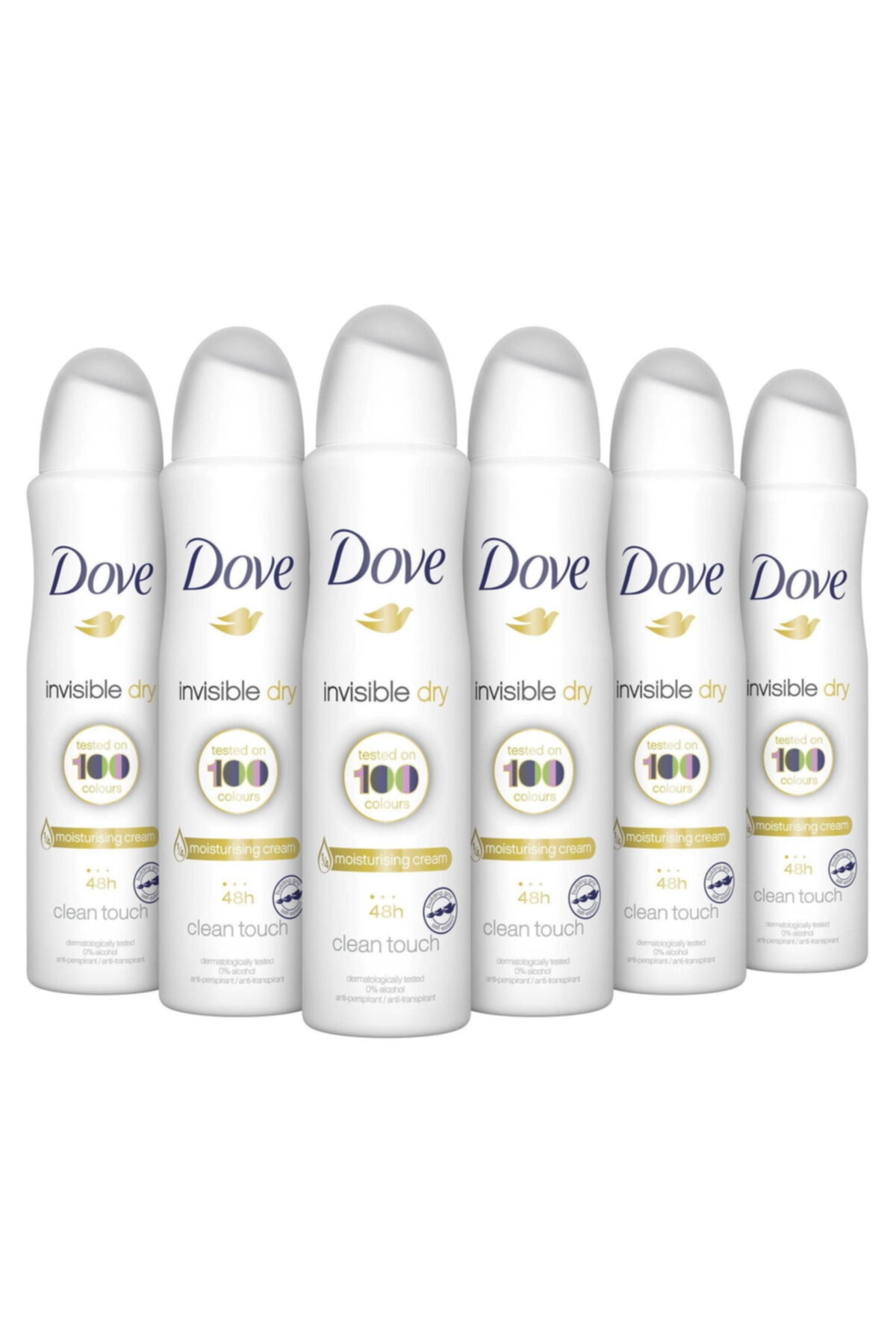 Dove Kadın Invisible Dry Deodorant 150 ml 6 Adet