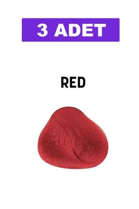 Mix Color Red / Kırmızı / Glamlook Profes. Saç Boyası 3 Adet BGL-HC-3P-95