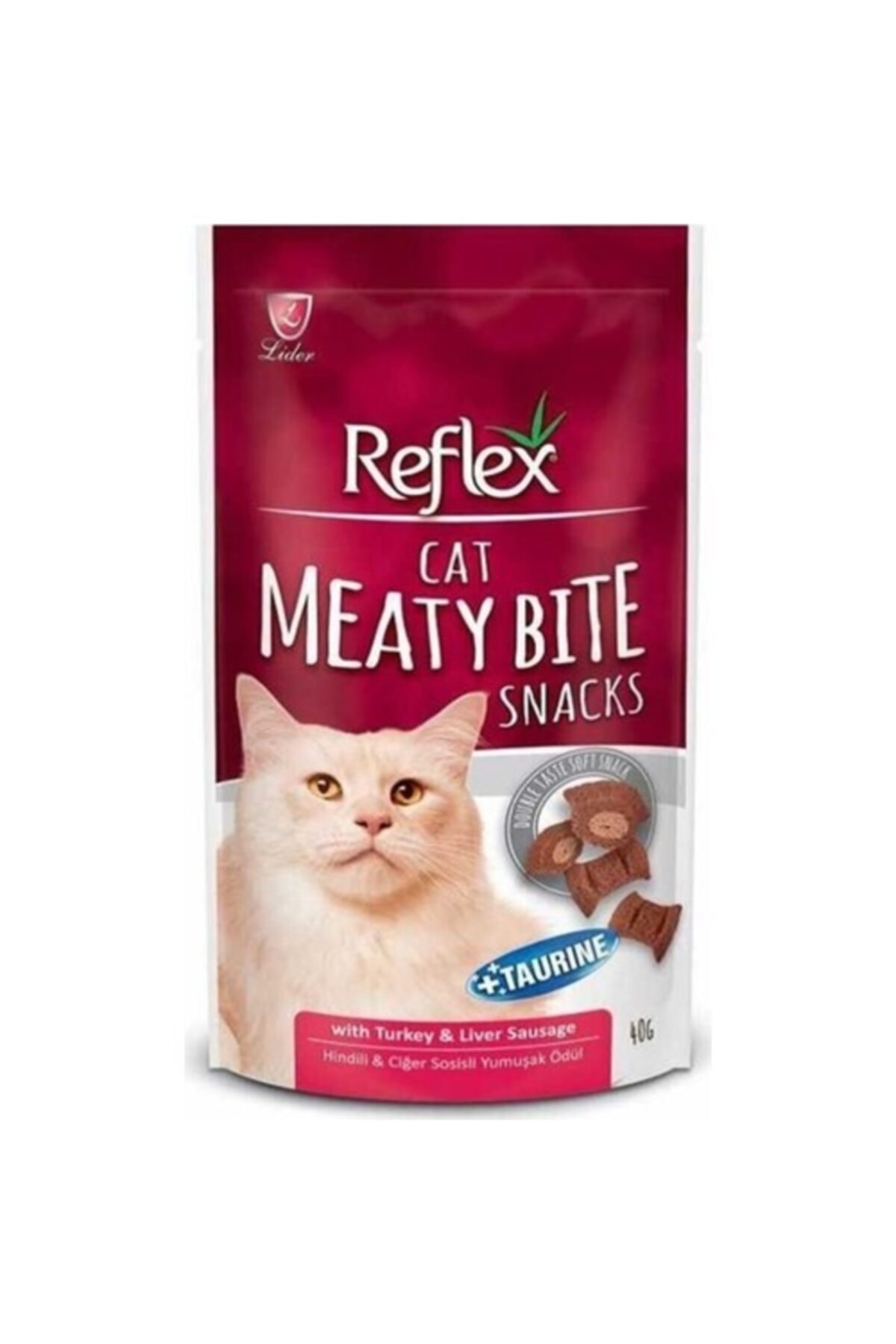 Reflex Meaty Bite Hindili Ciğerli Kedi Ödülü 40 gr