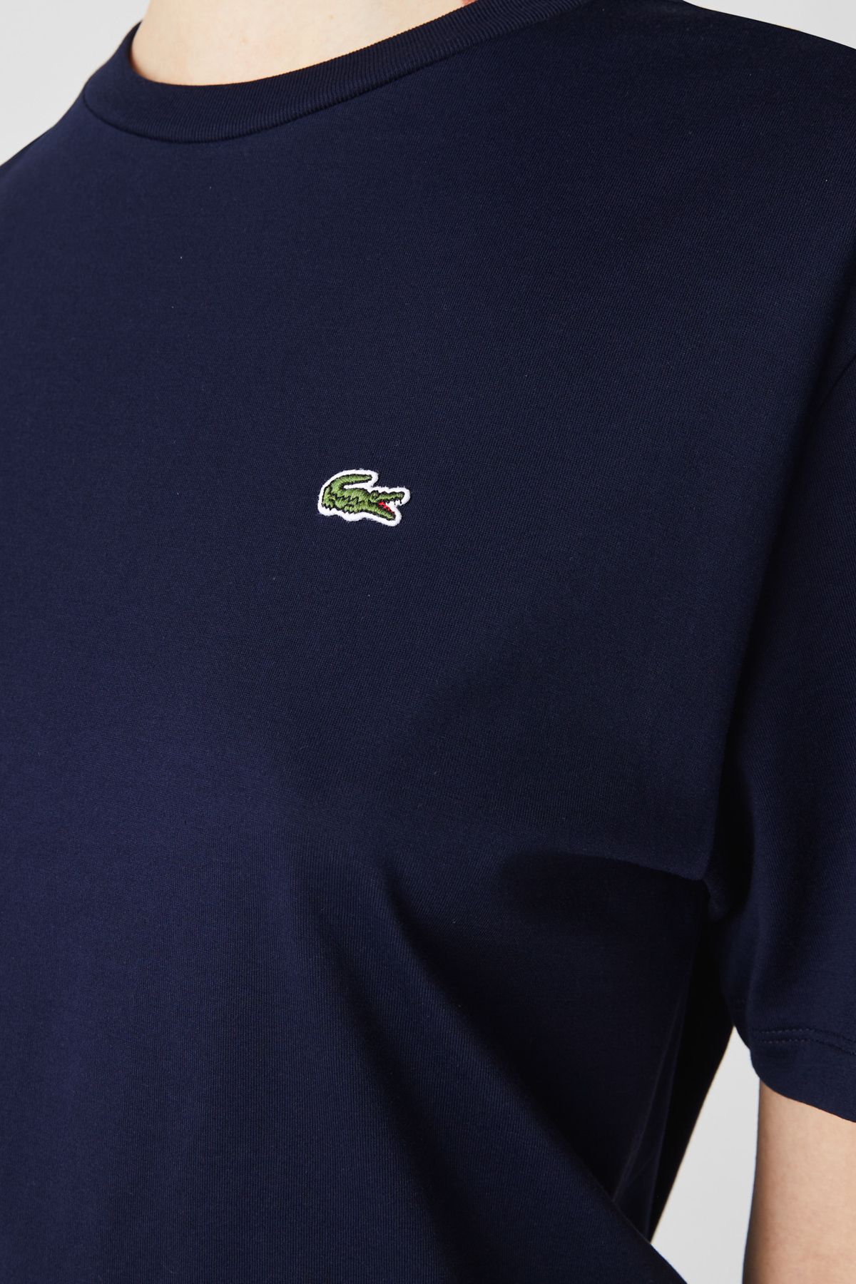 Navy clearance lacoste shirt