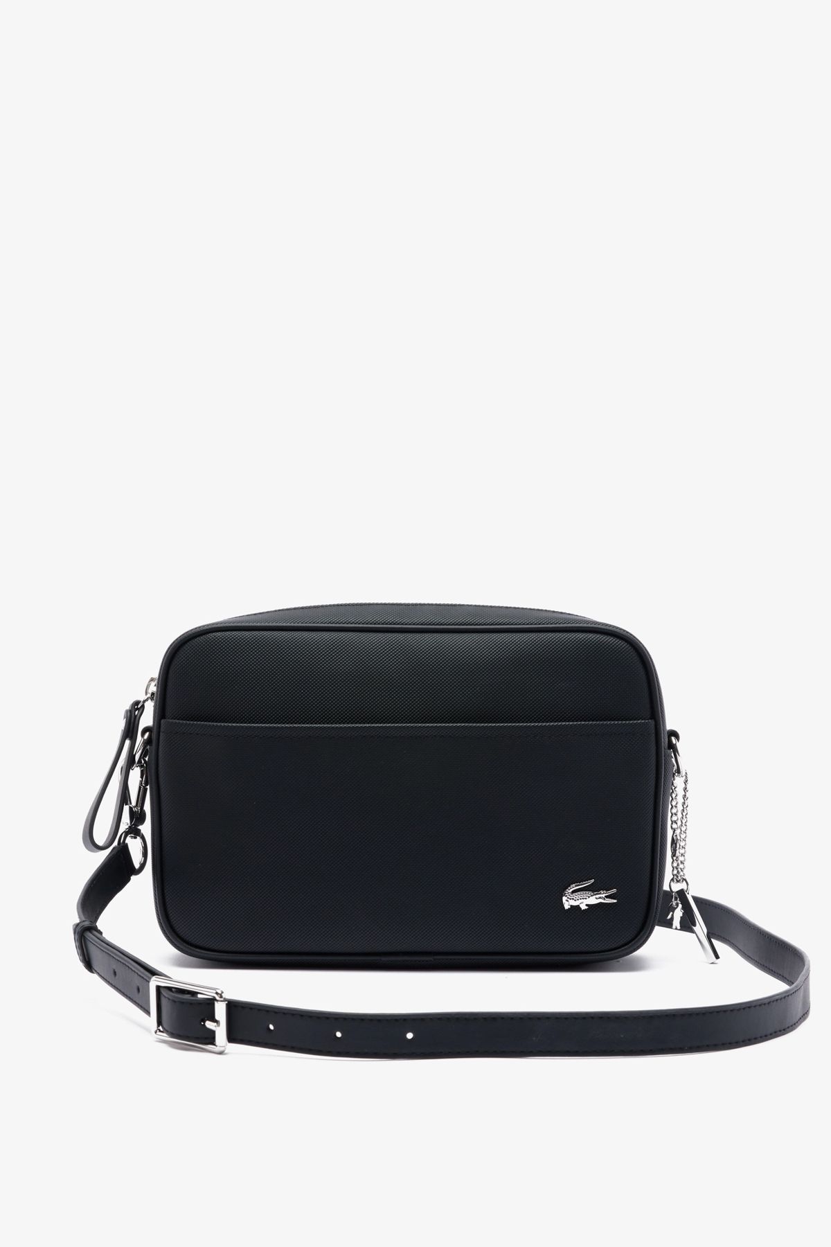 Lacoste black 2025 handbag