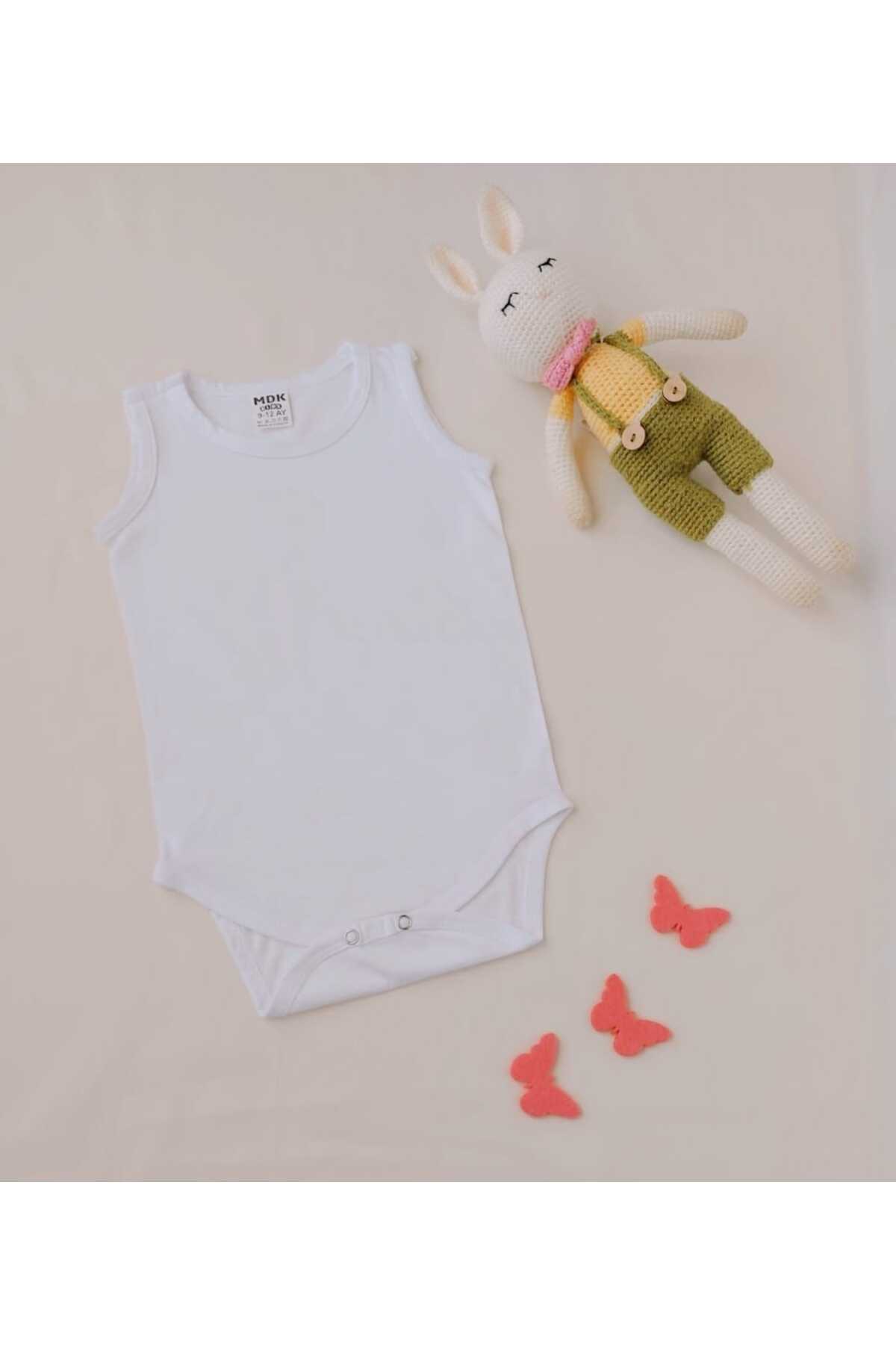 زیرپوش نوزادی تک نفره ۱۰۰٪ پنبهای Mdk Shopping با دکمههای فشاری  زیرپوش نوزادی تک نفره ۱۰۰٪ پنبهای Mdk Shopping با دکمههای فشاری