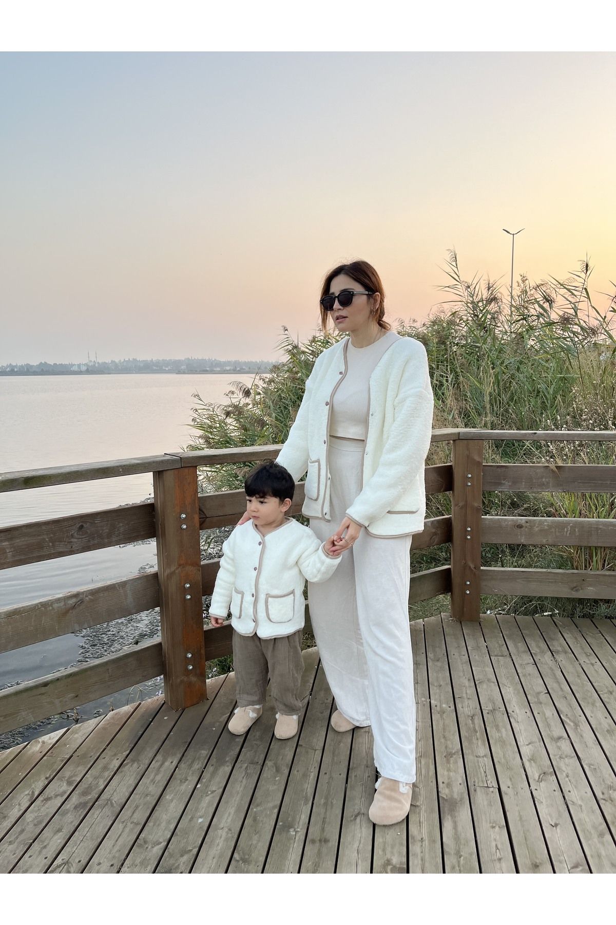 MiaBaby-مجموعة سترة الأم والطفل - أضف قطعتين إلى عربة التسوق لإنشاء مجموعة مقاسات الأم S/M وL/XL 6