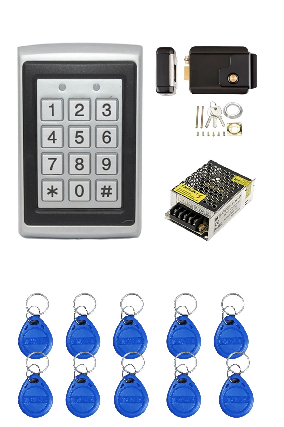 SONEX-Metal Rfid Password Door Lock - Access Control System with Metal Case Card 1